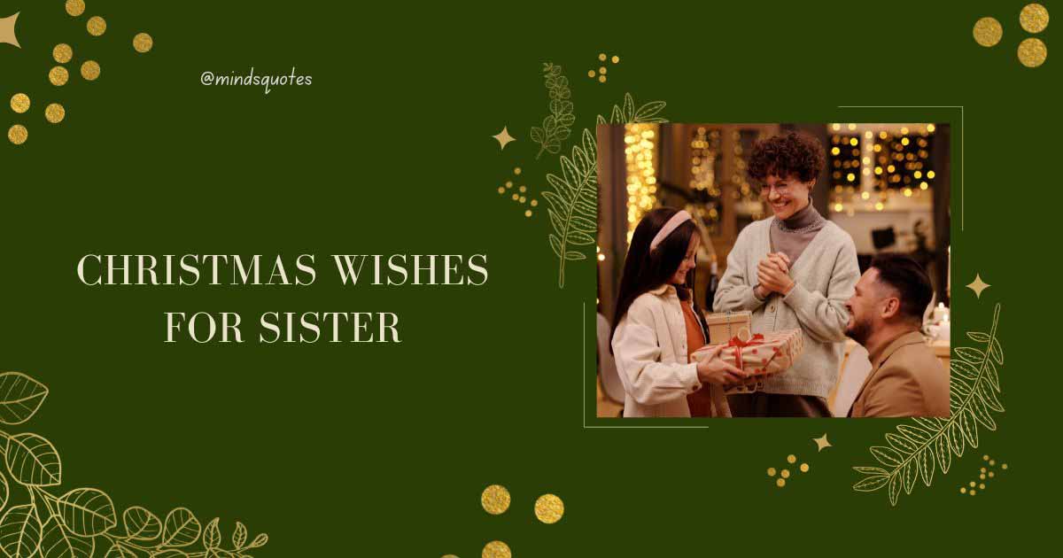 45 FAMOUS Heartfelt Christmas wishes for Sister