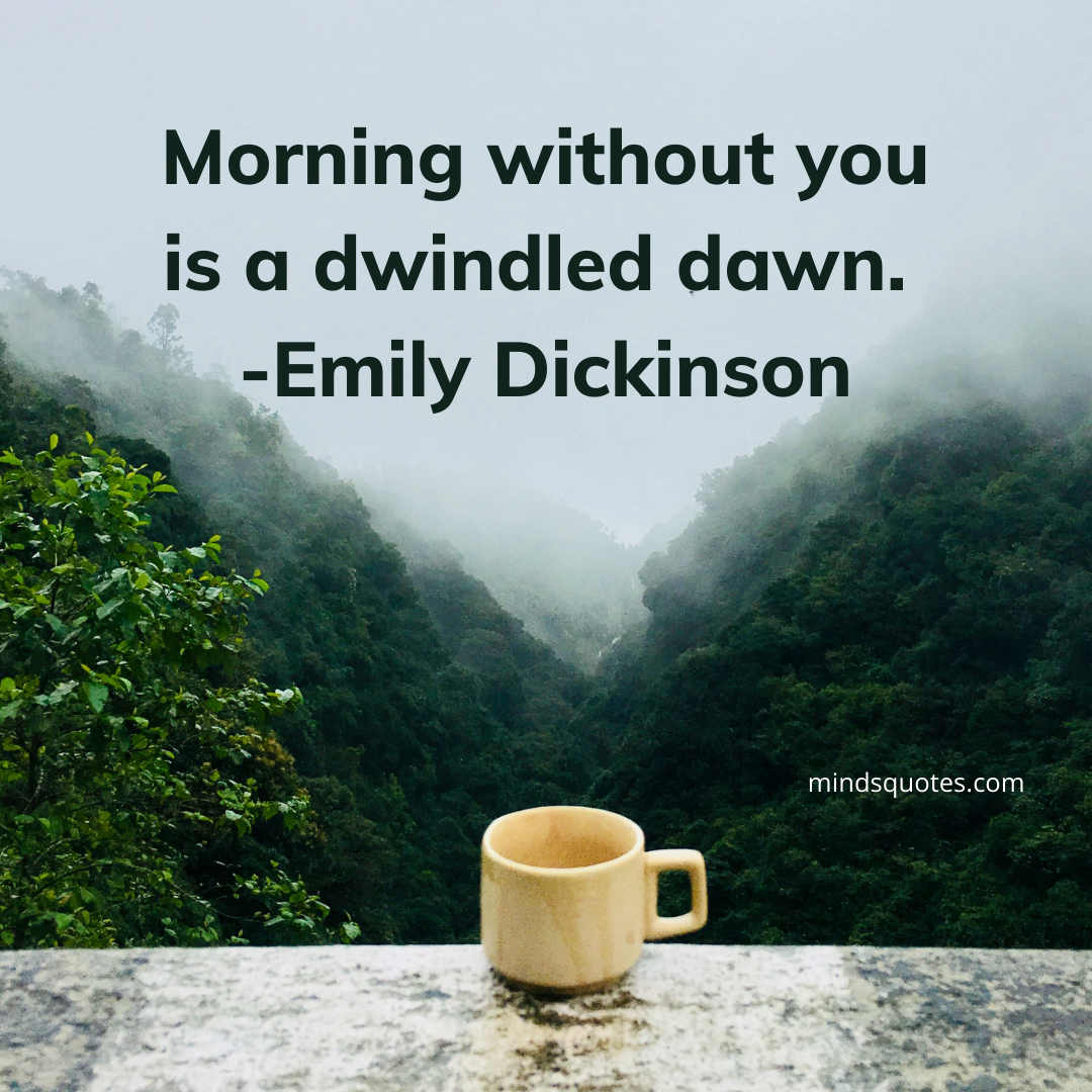 beautiful good morning quotes - Emily Dickinson