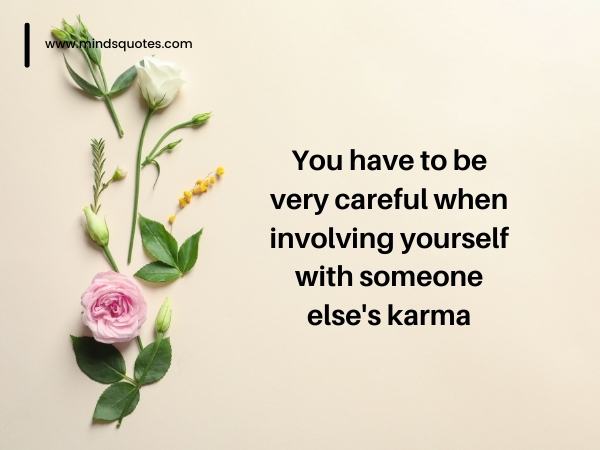 karma says