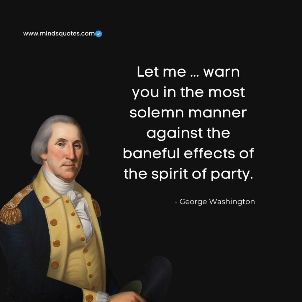 George washington political party quote
