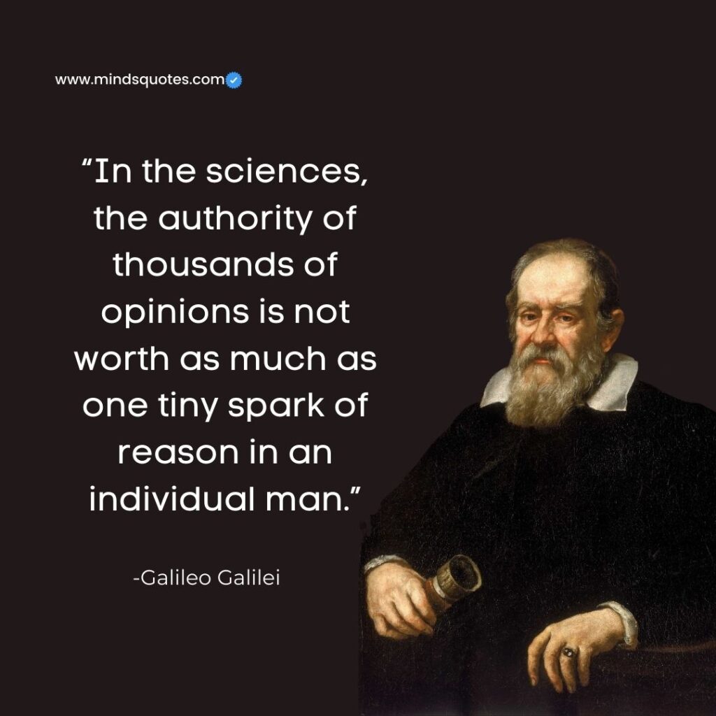 galileo galilei quotes about science