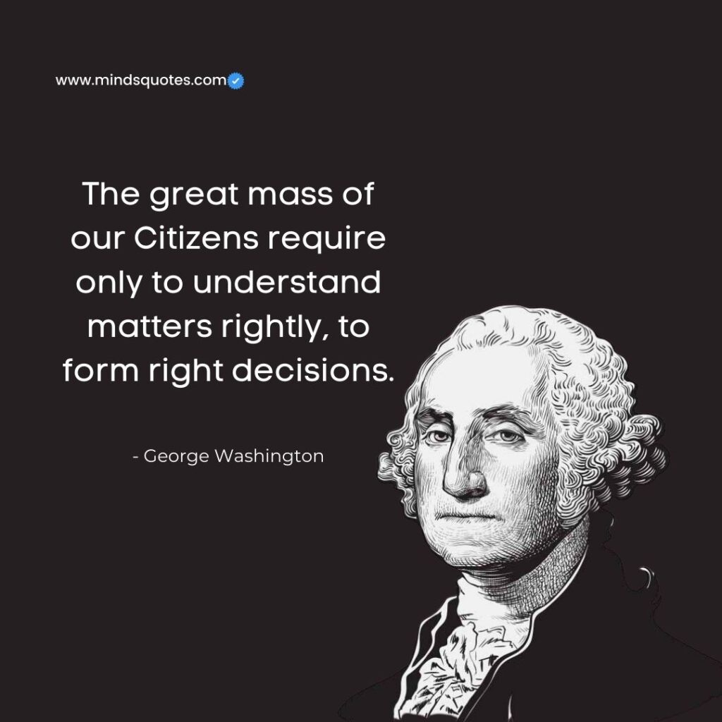 quote on George Washington