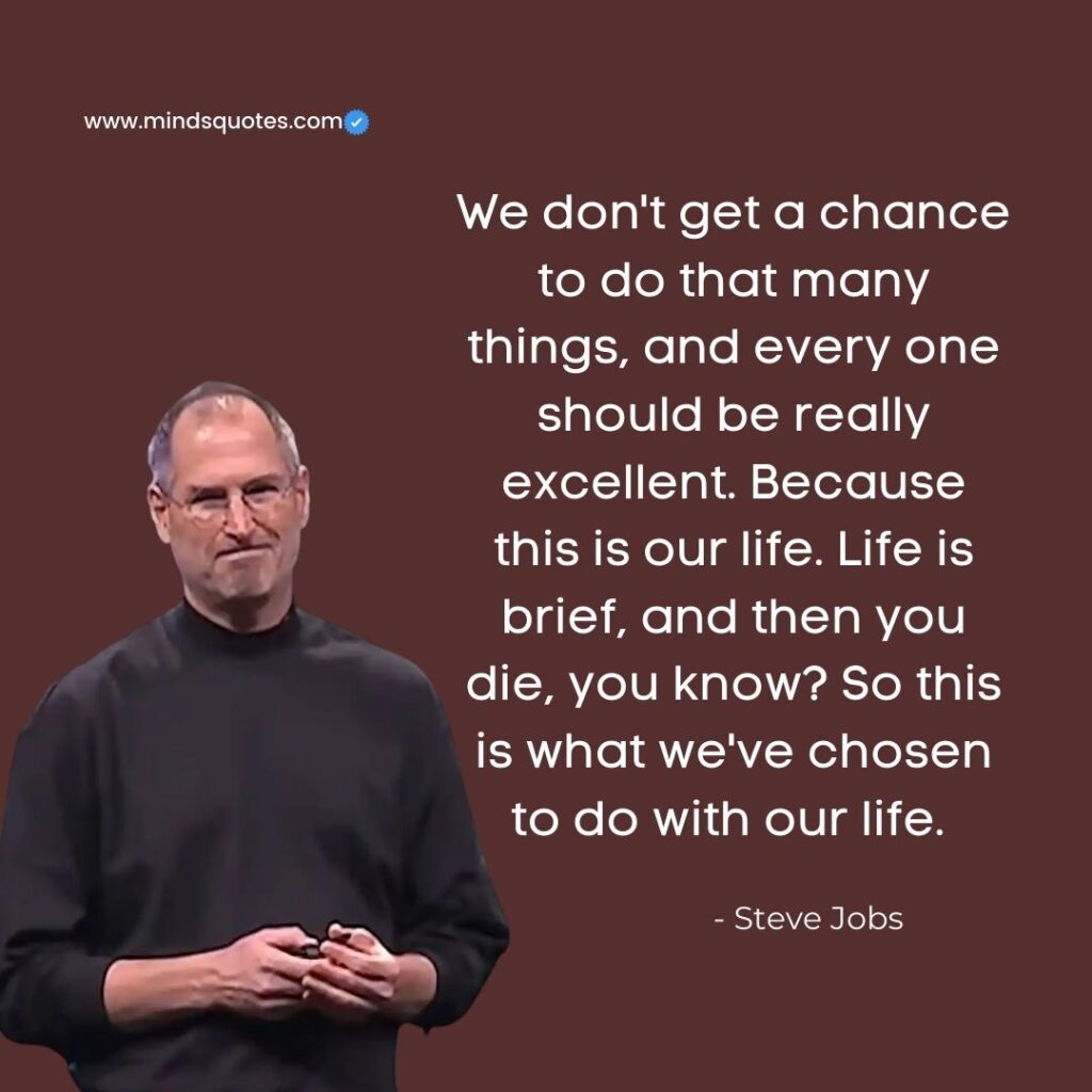 steve jobs quotes on life