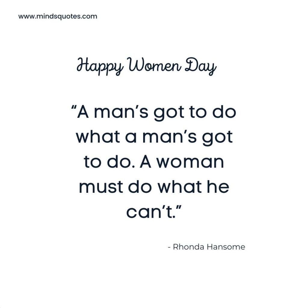 Inspirational happy women's day quotes
