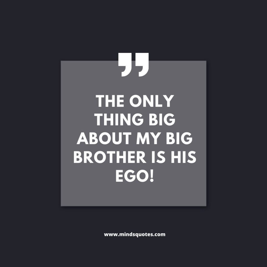 funny big brother quotes from little sister