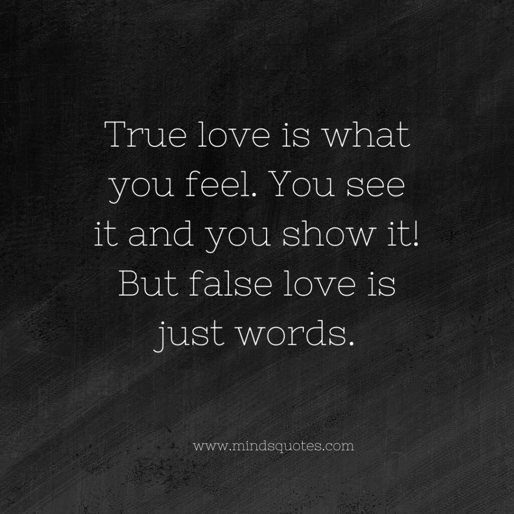 Real Love or Fake Love Quotes