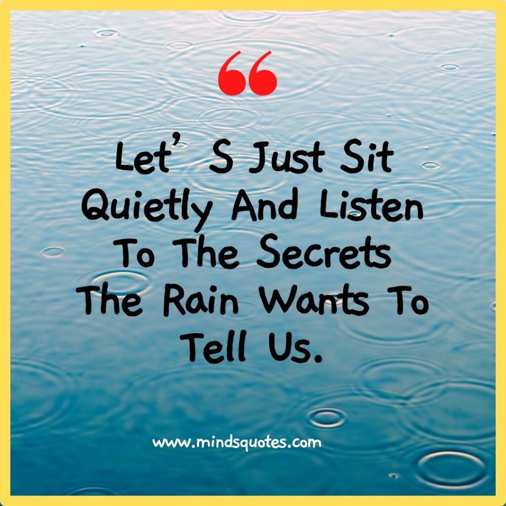 Romantic Rain Quotes