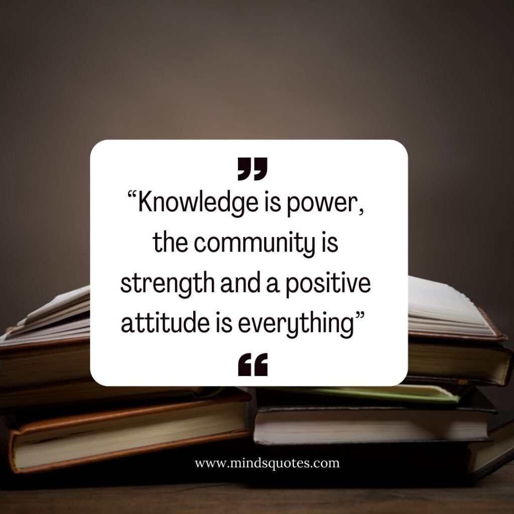 Saying knowledge is power