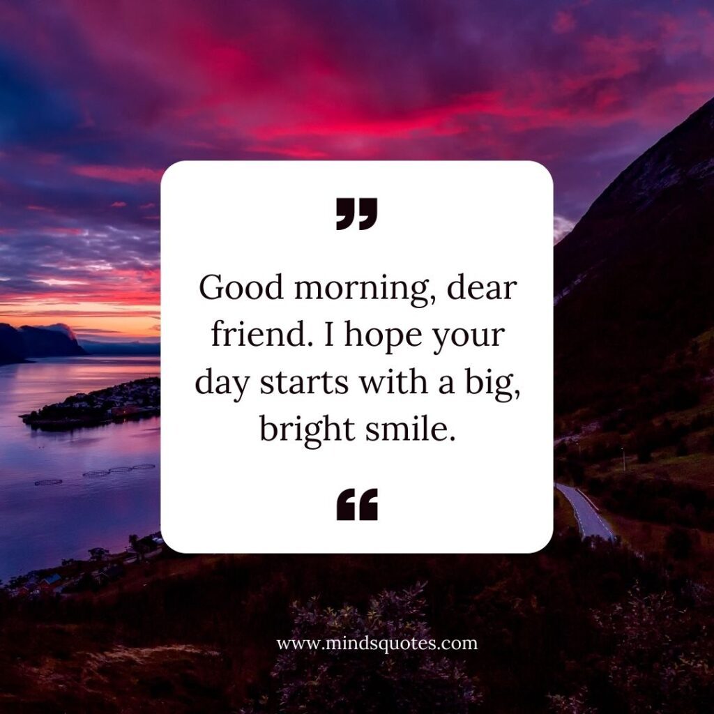 Sweet Good Morning Message for a friend