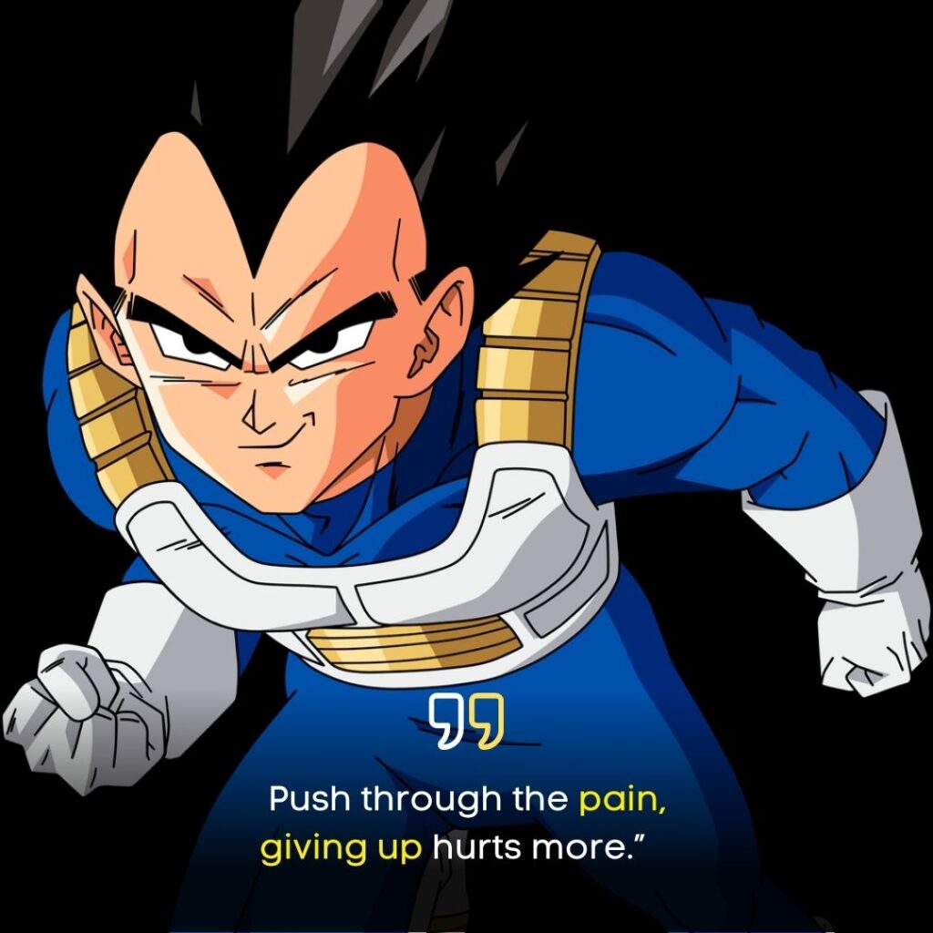 Sad Anime Quotes on Vegeta