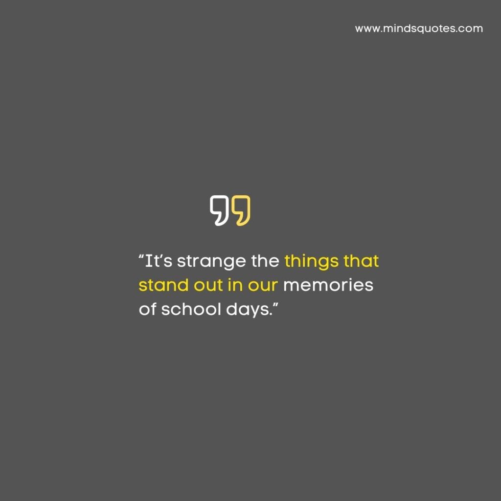 71 BEST School Memory Quotes To Missing School Memories