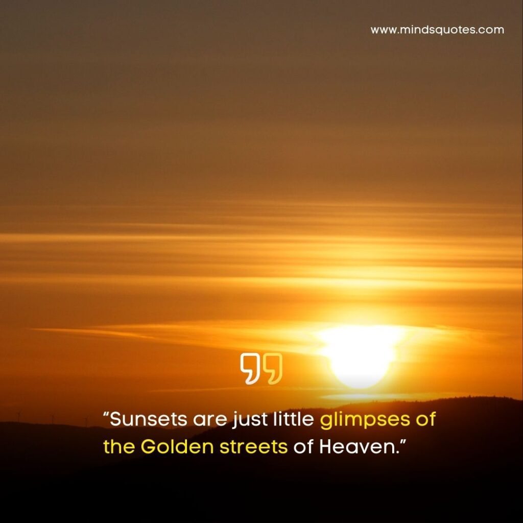 Sunset Quotes Short