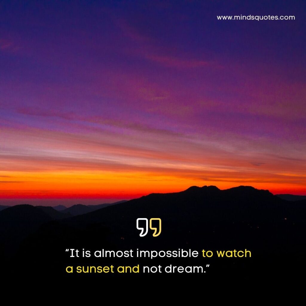 Sunset Quotes in English