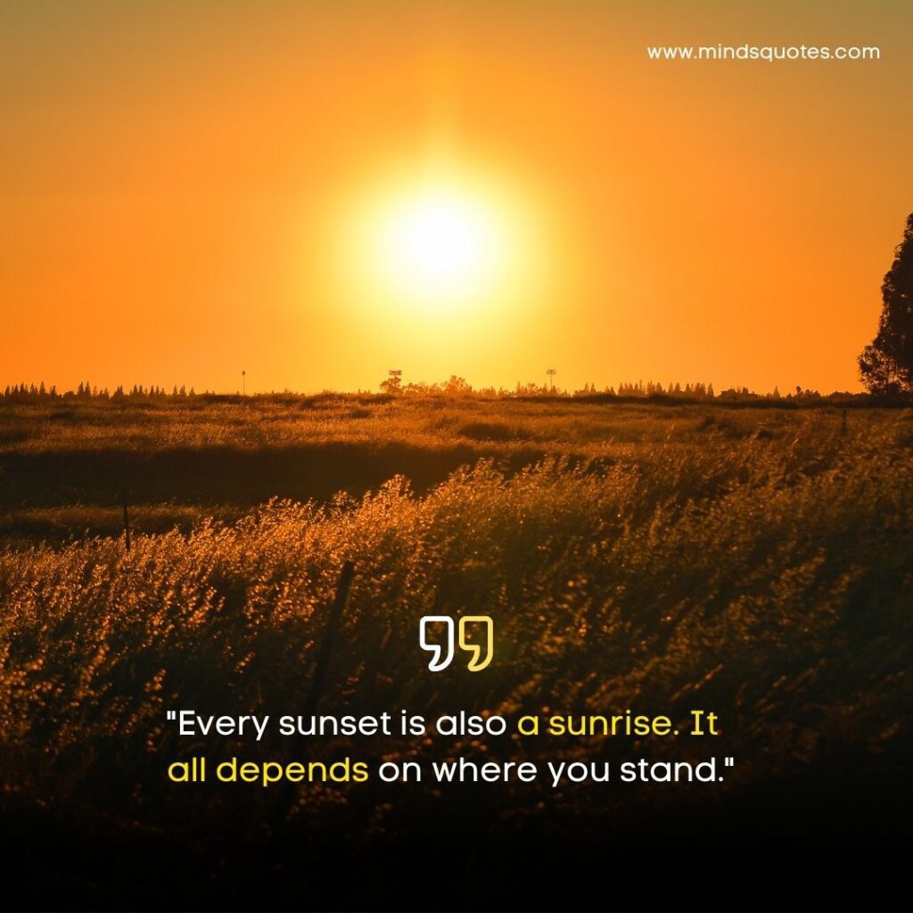 Sunset Quotes in English