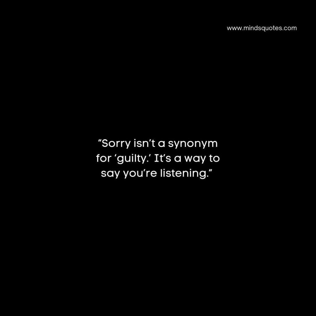 saying sorry quotes