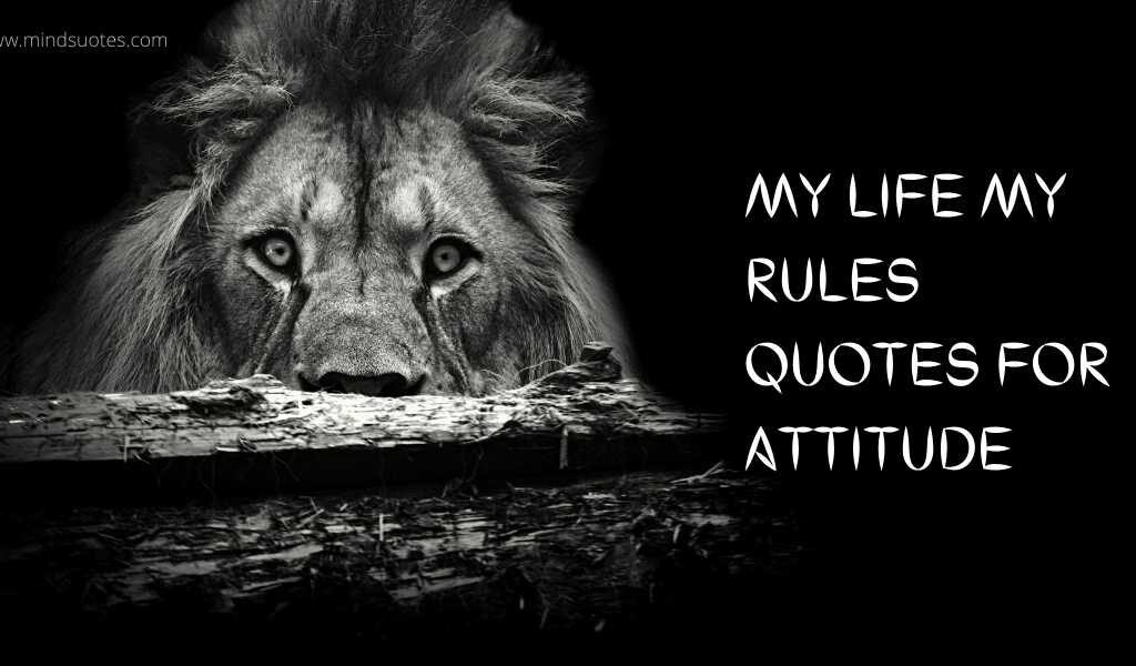 122+ BEST My Life My Rules Quotes for Attitude in English