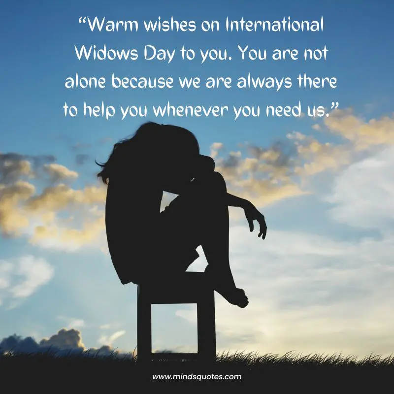 47+ BEST International Widows Day Quotes, Massage & Wishes 6 International Widows Day Wishes
