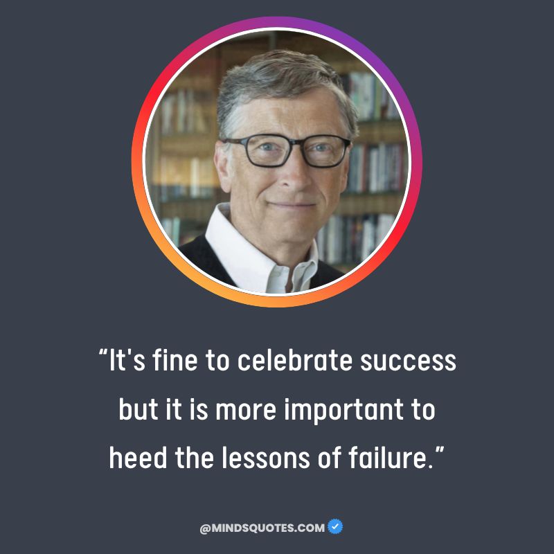 bill gates words for success