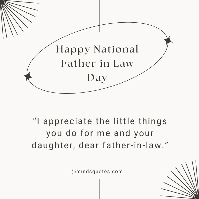 Happy  Father in Law Day Message