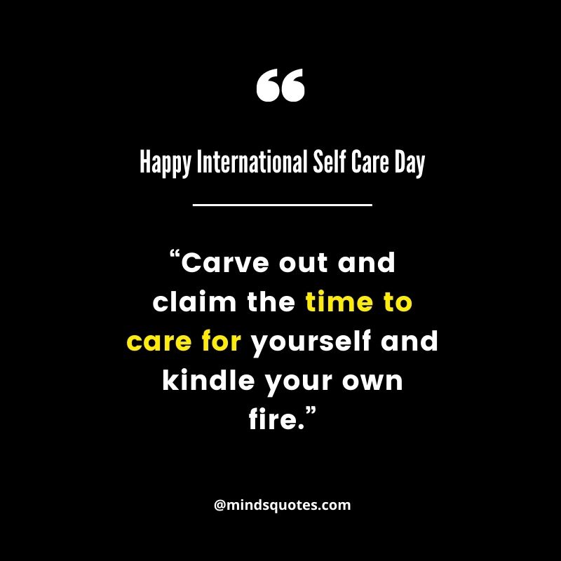 Self Care Day Message