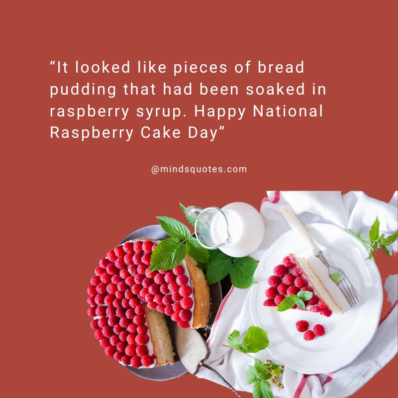 Happy National Raspberry Cake Day Message