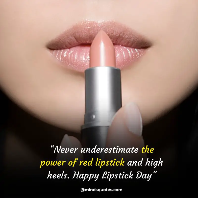 37+ BEST National Lipstick Day Quotes, Wishes & Messages 11 National Lipstick Day Wishes