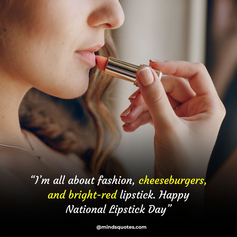 National Lipstick Day Wishes 2022