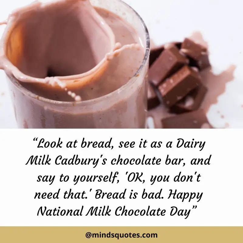 27+ BEST National Milk Chocolate Day Quotes, Wishes & Messages 12 National Milk Chocolate Day Message