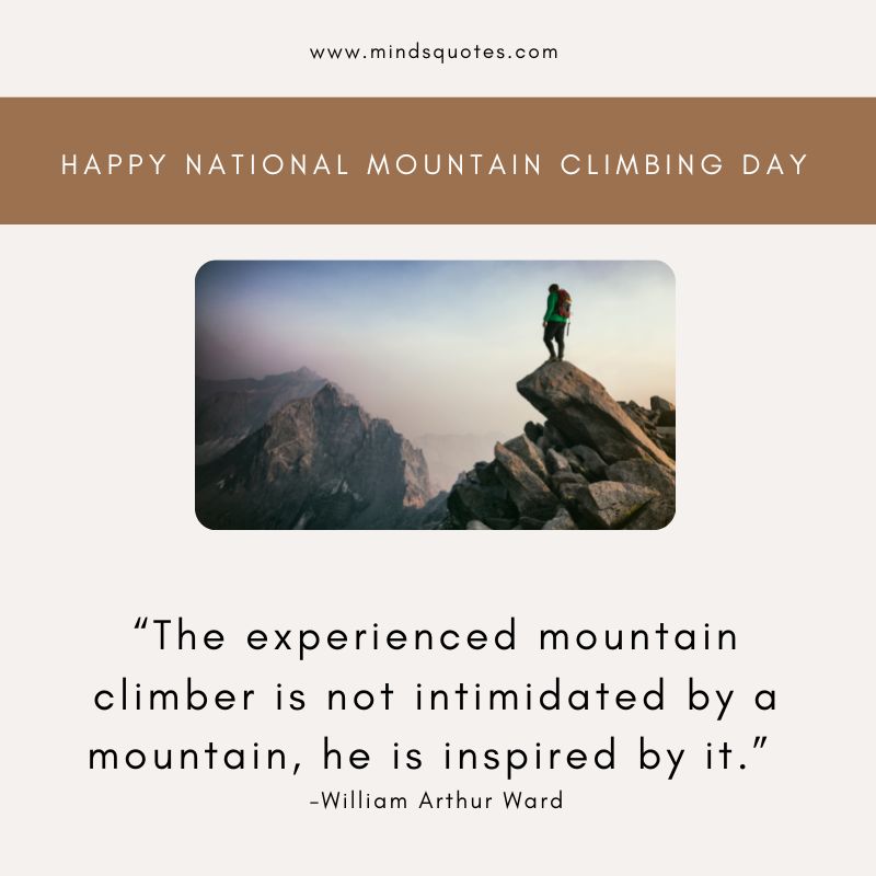 National Mountain Climbing Day Quotes