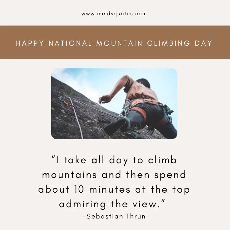 29 National Mountain Climbing Day Quotes, Wishes & Messages 11 National Mountain Climbing Day Wishes