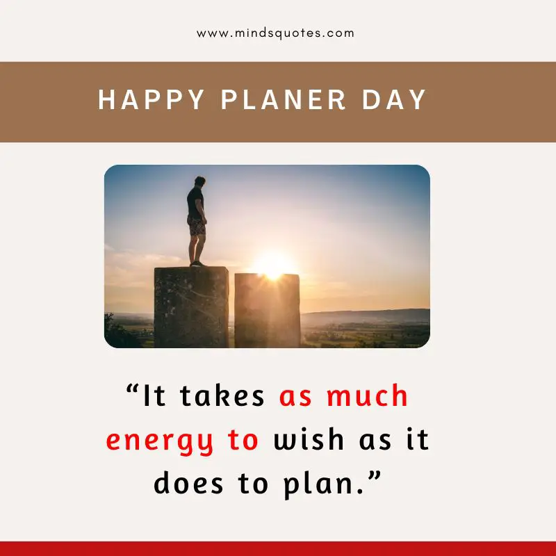 45 BEST National Planner Day Quotes, Wishes & Messages 9 National Planer Day Mesage
