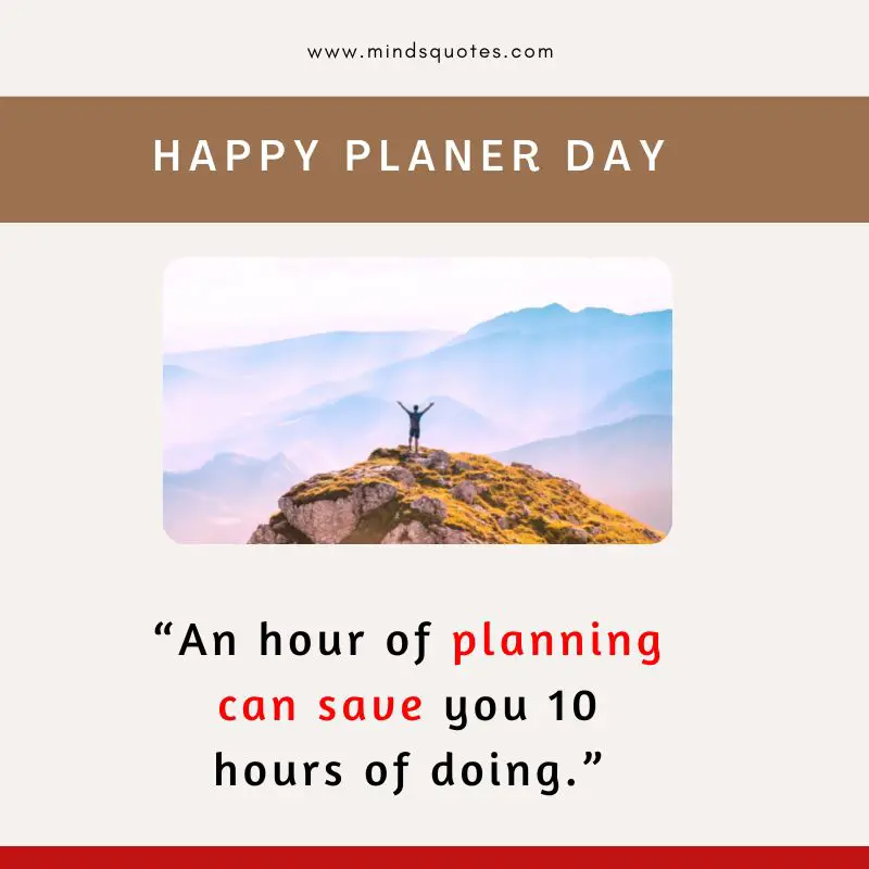 45 BEST National Planner Day Quotes, Wishes & Messages 2 National Planer Day Quotes
