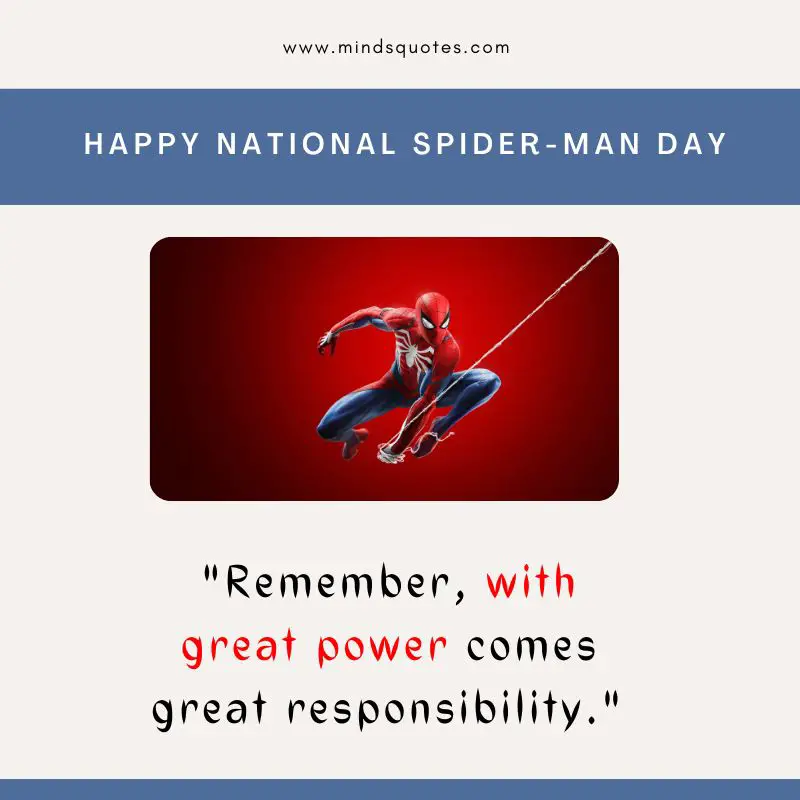 29 BEST National Spider-Man Day Quotes, Wishes & Messages 3 National Spider-Man Day Quotes
