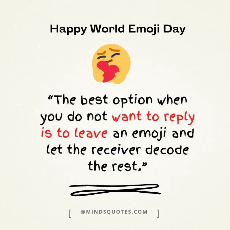 41 Famous Happy World Emoji Day Quotes, Wishes & Messages 11 World Emoji Day Message in English