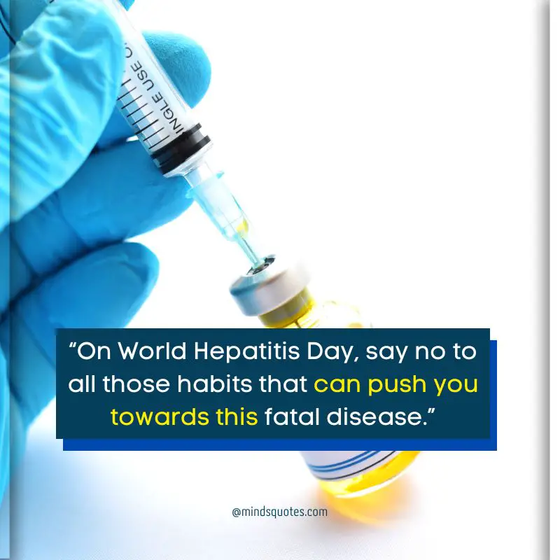 44 World Hepatitis Day Quotes, Wishes & Messages, Slogans 6 World Hepatitis Day Wishes