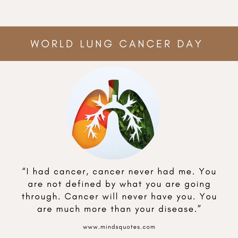 World Lung Cancer Day Message