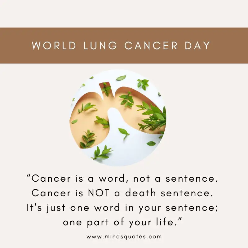 39+ BEST World Lung Cancer Day Quotes, Wishes, Messages & Theme 8 World Lung Cancer Day Wishes