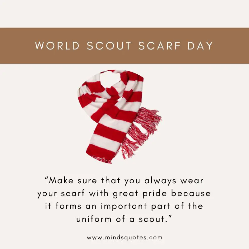 12 BEST World Scout Scarf Day Quotes & Wishes & Messages