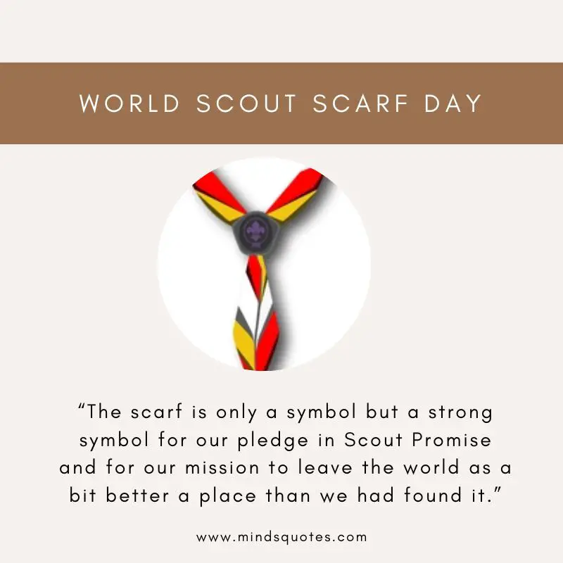 12 BEST World Scout Scarf Day Quotes & Wishes & Messages