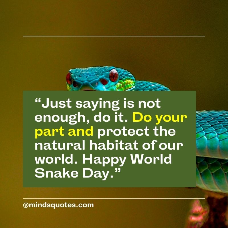 World Snake Day Wishes 2022