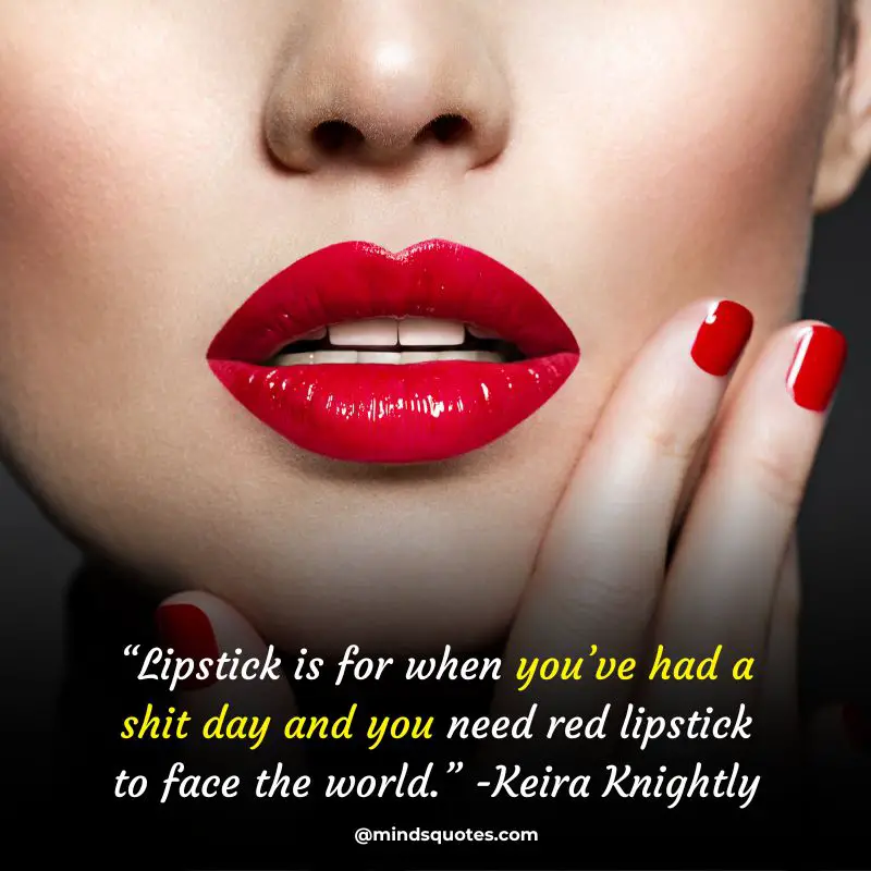 37+ BEST National Lipstick Day Quotes, Wishes & Messages 4 lipstick quotes for instagram