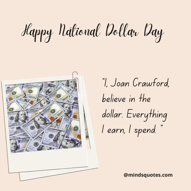 42+ Famous National Dollar Day Quotes, Wishes & Messages 10 Happy National Dollar Day Wishes