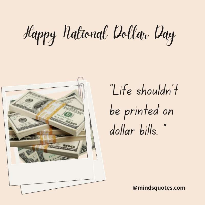 Happy National Dollar Day Wishes