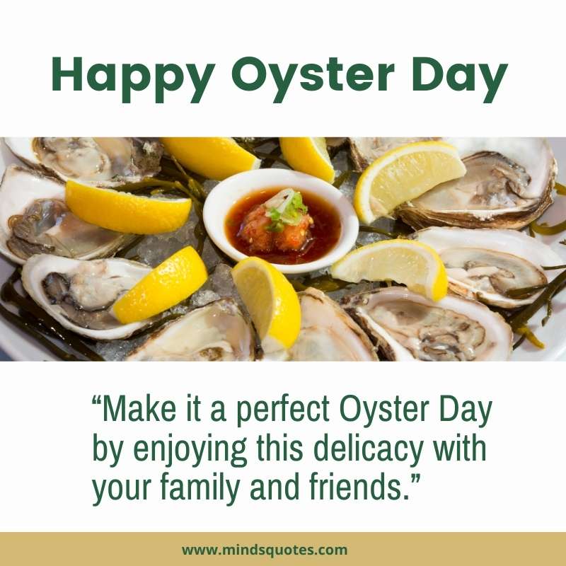 Happy Oyster Day Message