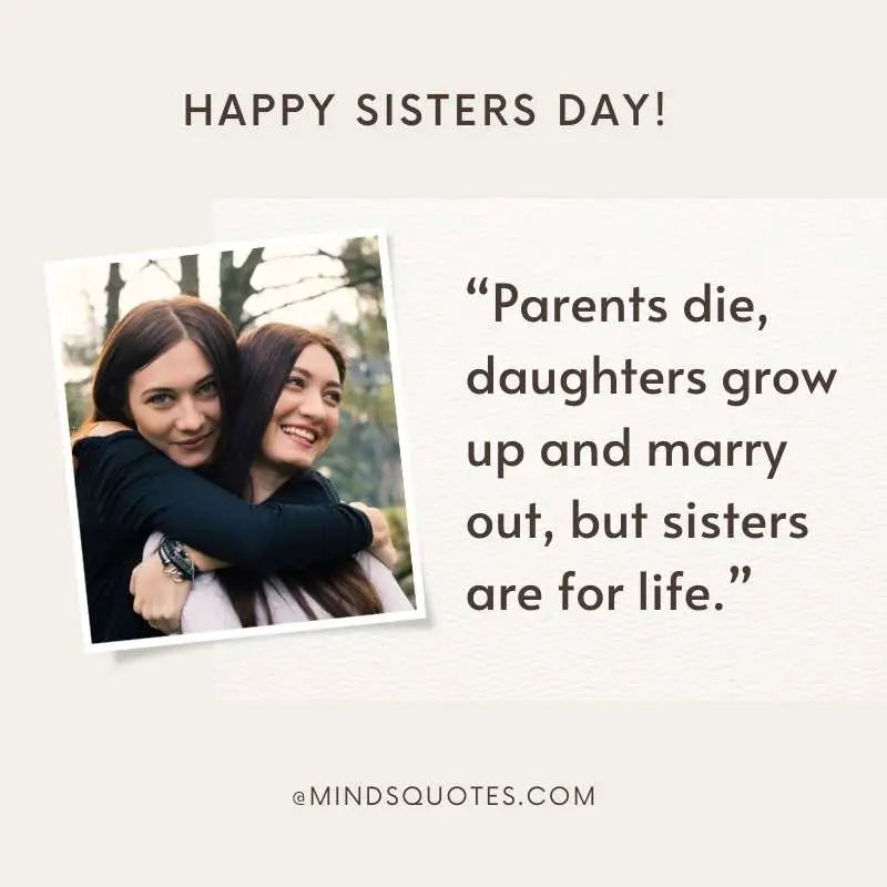 47+ BEST National Sisters Day Quotes, Wishes & Messages 3 Happy Sisters Day Quotes