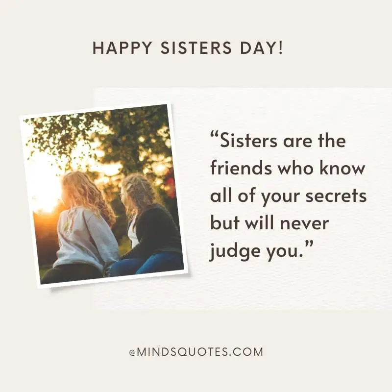 47+ BEST National Sisters Day Quotes, Wishes & Messages 11 Happy Sisters Day Wishes