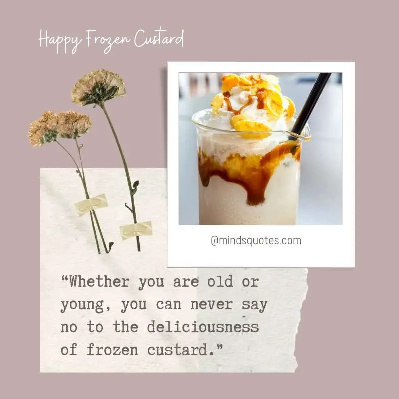 35+ National Frozen Custard Day Quotes, Wishes & Messages 10 National Frozen Custard Day message