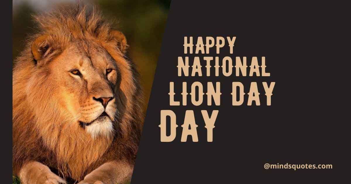 50 Famous National Lion Day Quotes, Wishes & Messages