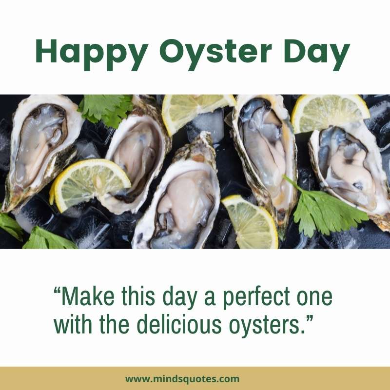 National Oyster Day Wishes
