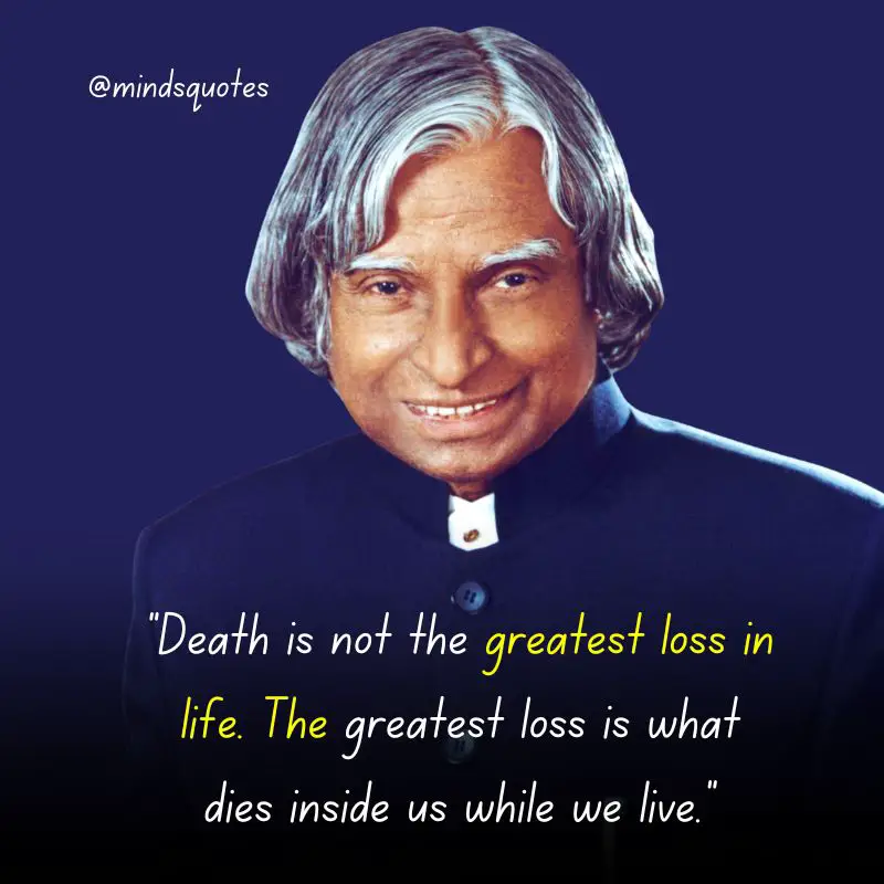 110 Famous APJ Abdul Kalam's Quotes That Will Inspire You 8 Positive Thinking Abdul Kalam Quotes